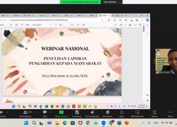 178 Peserta Antusias Hadiri Webinar Nasional Penulisan Laporan Pengabdian Kepada Masyarakat (PKM)