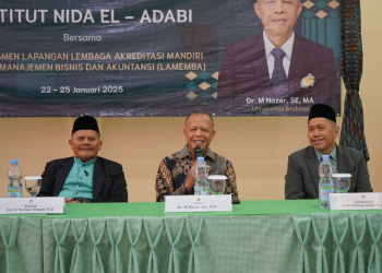 Proses Asesmen Lapangan Akreditasi Program Studi Ekonomi Syariah Institut Nida El Adabi Berjalan Lancar