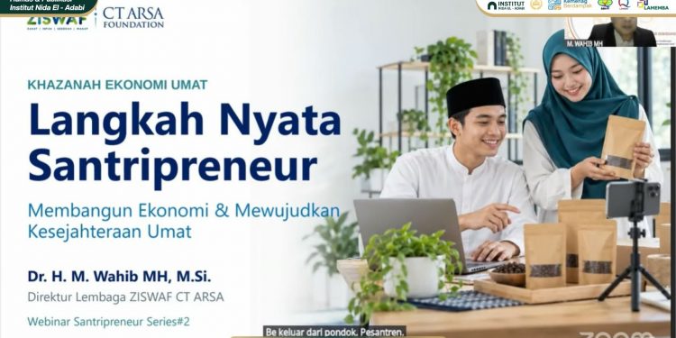 Zoom Tak Lagi Cukup! Webinar Santripreneur INDABI Diserbu Peserta, Rektor Serukan Umat Islam Jadi Pelopor Ekonomi